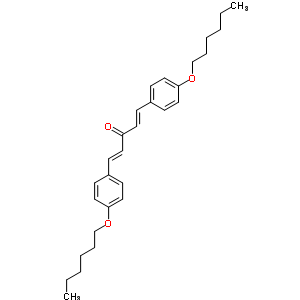 1,5-Bis(p-hexyloxyphenyl)-1,4-pentadien-3-oneStructure,209683-39-6Structure 1,5-Bis(p-hexyloxyphenyl)-1,4-pentadien-3-one Structure,209683-39-6Structure