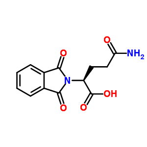 a-(3-氨基-3-氧代丙基)-1,3-二氫-1,3-二氧代-2H-異吲哚-2-乙酸結(jié)構(gòu)式_2110-19-2結(jié)構(gòu)式