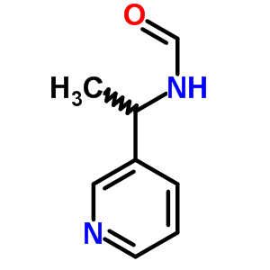 N-(1-吡啶-3-乙基)-甲酰胺結構式_21131-85-1結構式