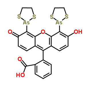 2-[4,5-二(1,3,2-二硫雜砷戊環(huán)-2-基)-6-羥基-3-氧代-3H-氧雜蒽-9-基]苯甲酸結(jié)構式_212118-77-9結(jié)構式
