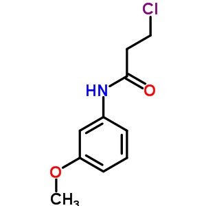 3-Chloro-n-(3-methoxyphenyl)propanamideStructure,21261-76-7Structure 3-Chloro-n-(3-methoxyphenyl)propanamide Structure,21261-76-7Structure