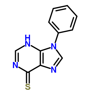 6H-purine-6-thione,1,9-dihydro-9-phenyl-Structure,21314-09-0Structure 6H-purine-6-thione,1,9-dihydro-9-phenyl- Structure,21314-09-0Structure