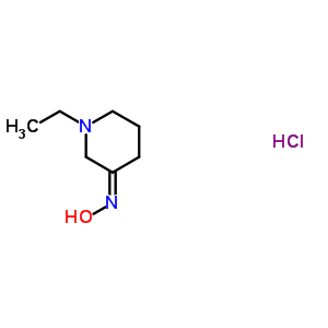 1-乙基哌啶-3-肟鹽酸鹽結(jié)構(gòu)式_213627-39-5結(jié)構(gòu)式