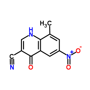 1,4-Dihydro-8-methyl-6-nitro-4-oxo-3-quinolinecarbonitrileStructure,214476-23-0Structure 1,4-Dihydro-8-methyl-6-nitro-4-oxo-3-quinolinecarbonitrile Structure,214476-23-0Structure