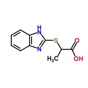 2-(1H-benzimidazol-2-ylthio)propanoic acidStructure,21547-70-6Structure 2-(1H-benzimidazol-2-ylthio)propanoic acid Structure,21547-70-6Structure