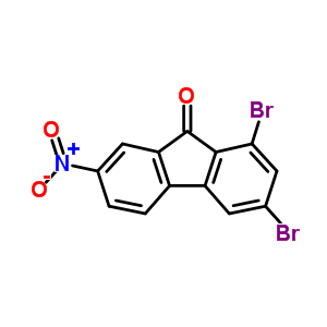 9H-fluoren-9-one,1,3-dibromo-7-nitro-Structure,21878-86-4Structure 9H-fluoren-9-one,1,3-dibromo-7-nitro- Structure,21878-86-4Structure