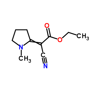 Acetic acid,2-cyano-2-(1-methyl-2-pyrrolidinylidene)-, ethyl esterStructure,21985-16-0Structure Acetic acid,2-cyano-2-(1-methyl-2-pyrrolidinylidene)-, ethyl ester Structure,21985-16-0Structure