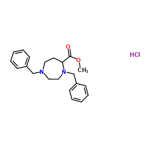 1H-1,4-diazepine-5-carboxylic acid, hexahydro-1,4-bis(phenylmethyl)-, methyl esterStructure,220364-79-4Structure 1H-1,4-diazepine-5-carboxylic acid, hexahydro-1,4-bis(phenylmethyl)-, methyl ester Structure,220364-79-4Structure