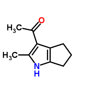 (8ci)-甲基 1,4,5,6-四氫-2-甲基環(huán)戊并[b]吡咯-3-基酮結(jié)構(gòu)式_22056-53-7結(jié)構(gòu)式