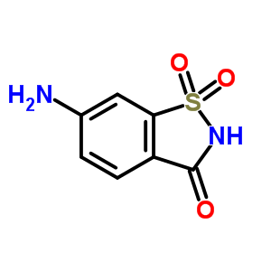 1,2-Benzisothiazol-3(2h)-one, 6-amino-, 1,1-dioxideStructure,22094-62-8Structure 1,2-Benzisothiazol-3(2h)-one, 6-amino-, 1,1-dioxide Structure,22094-62-8Structure