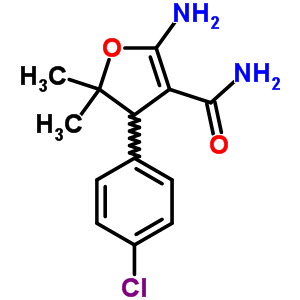 3-Furancarboxamide,2-amino-4-(4-chlorophenyl)-4,5-dihydro-5,5-dimethyl-Structure,22109-10-0Structure 3-Furancarboxamide,2-amino-4-(4-chlorophenyl)-4,5-dihydro-5,5-dimethyl- Structure,22109-10-0Structure