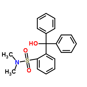 Benzenesulfonamide,2-(hydroxydiphenylmethyl)-n,n-dimethyl-Structure,22185-04-2Structure Benzenesulfonamide,2-(hydroxydiphenylmethyl)-n,n-dimethyl- Structure,22185-04-2Structure
