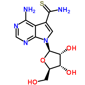 4-氨基-7-b-d-呋核亞硝脲-7H-吡咯并[2,3-d]嘧啶-5-硫代甲酰胺結(jié)構(gòu)式_22242-90-6結(jié)構(gòu)式
