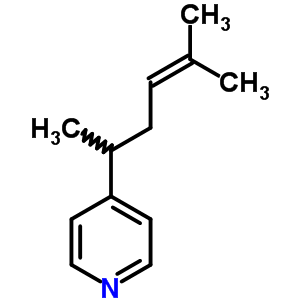 Pyridine,4-(1,4-dimethyl-3-penten-1-yl)-Structure,22253-28-7Structure Pyridine,4-(1,4-dimethyl-3-penten-1-yl)- Structure,22253-28-7Structure