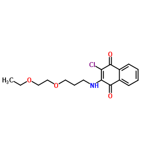 2-氯-3-[[3-(2-乙氧基乙氧基)丙基]氨基]-1,4-萘二酮結(jié)構(gòu)式_22272-13-5結(jié)構(gòu)式