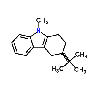 1H-carbazole,3-(1,1-dimethylethyl)-2,3,4,9-tetrahydro-9-methyl-Structure,22401-72-5Structure 1H-carbazole,3-(1,1-dimethylethyl)-2,3,4,9-tetrahydro-9-methyl- Structure,22401-72-5Structure