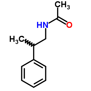 N-(2-苯基丙基)-乙酰胺結(jié)構(gòu)式_22596-62-9結(jié)構(gòu)式