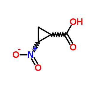 (1r,2r)-rel-(9ci)-2-硝基-環(huán)丙烷羧酸結(jié)構(gòu)式_22882-43-5結(jié)構(gòu)式
