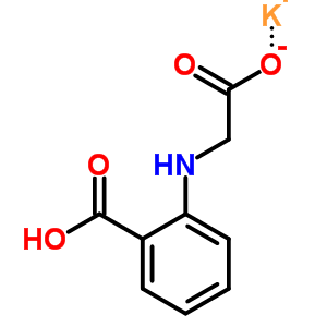 N-(2-羧基苯基)甘氨酸單鉀鹽結(jié)構(gòu)式_22979-96-0結(jié)構(gòu)式