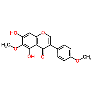 5,7-Dihydroxy-6-methoxy-3-(4-methoxyphenyl)chromen-4-oneStructure,2345-17-7Structure 5,7-Dihydroxy-6-methoxy-3-(4-methoxyphenyl)chromen-4-one Structure,2345-17-7Structure