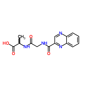Alanine,n-(2-quinoxalinylcarbonyl)glycyl-Structure,23518-56-1Structure Alanine,n-(2-quinoxalinylcarbonyl)glycyl- Structure,23518-56-1Structure