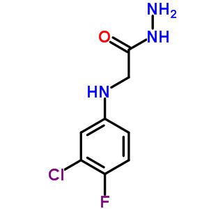2-(3-氯-4-氟苯胺)乙酰肼結構式_2370-44-7結構式
