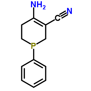 4-Amino-1-phenyl-1,2,5,6-tetrahydro-3-phosphininecarbonitrile Structure,23848-09-1Structure