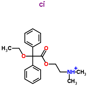 Benzeneacetic acid, a-ethoxy-a-phenyl-, 2-(dimethylamino)ethylester, hydrochloride (9ci)Structure,2424-75-1Structure Benzeneacetic acid, a-ethoxy-a-phenyl-, 2-(dimethylamino)ethylester, hydrochloride (9ci) Structure,2424-75-1Structure