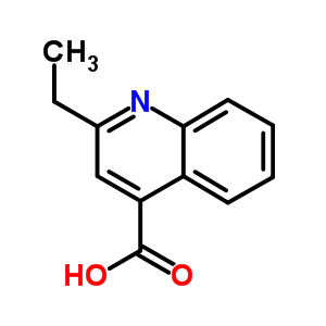 2-乙基-4-喹啉羧酸結(jié)構(gòu)式_24260-30-8結(jié)構(gòu)式