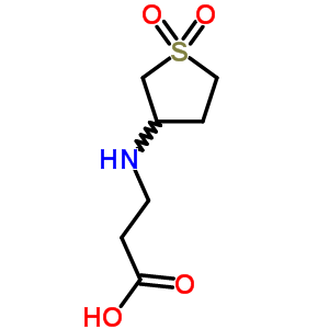 3-(2-Carboxyethyl)laminotetrahydrothiophene-1,1-dioxideStructure,247109-39-3Structure 3-(2-Carboxyethyl)laminotetrahydrothiophene-1,1-dioxide Structure,247109-39-3Structure