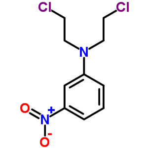 N,N-雙(2-氯乙基)-3-硝基苯胺結(jié)構(gòu)式_24813-13-6結(jié)構(gòu)式