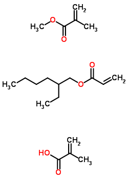 2-Methyl-2-propenoic acid polymer with 2-ethylhexyl 2-propenoate and methyl 2-methyl-2-propenoateStructure,25133-98-6Structure 2-Methyl-2-propenoic acid polymer with 2-ethylhexyl 2-propenoate and methyl 2-methyl-2-propenoate Structure,25133-98-6Structure