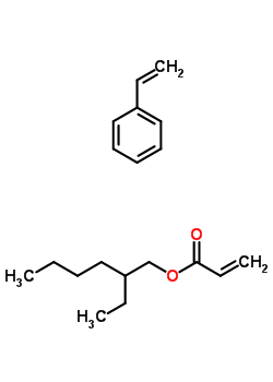 2-Propenoic acid, 2-ethylhexyl ester, polymer with ethenylbenzeneStructure,25153-46-2Structure 2-Propenoic acid, 2-ethylhexyl ester, polymer with ethenylbenzene Structure,25153-46-2Structure