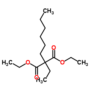 Propanedioic acid, 2-ethyl-2-hexyl-, 1,3-diethyl esterStructure,25234-24-6Structure Propanedioic acid, 2-ethyl-2-hexyl-, 1,3-diethyl ester Structure,25234-24-6Structure