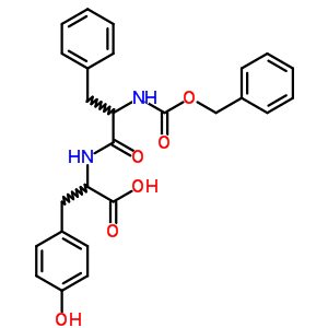 (9CI)-N-[N-[(苯基甲氧基)羰基]-L-苯基丙氨?；鵠-L-酪氨酸結(jié)構(gòu)式_2537-91-9結(jié)構(gòu)式