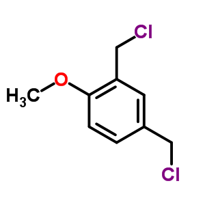 Benzene,2,4-bis(chloromethyl)-1-methoxy-Structure,25445-34-5Structure Benzene,2,4-bis(chloromethyl)-1-methoxy- Structure,25445-34-5Structure