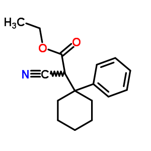 Cyclohexaneacetic acid,a-cyano-1-phenyl-, ethyl esterStructure,25593-96-8Structure Cyclohexaneacetic acid,a-cyano-1-phenyl-, ethyl ester Structure,25593-96-8Structure