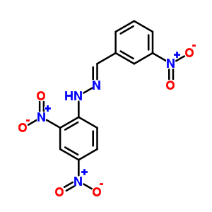 Benzaldehyde, 3-nitro-, (2,4-dinitrophenyl)hydrazoneStructure,2571-09-7Structure Benzaldehyde, 3-nitro-, (2,4-dinitrophenyl)hydrazone Structure,2571-09-7Structure