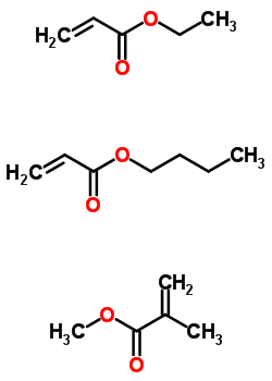 2-Methyl-2-propenoic acid methyl ester polymer with butyl 2-propenoate and ethyl 2-propenoateStructure,25767-43-5Structure 2-Methyl-2-propenoic acid methyl ester polymer with butyl 2-propenoate and ethyl 2-propenoate Structure,25767-43-5Structure