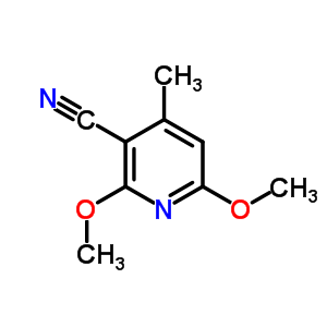 3-Pyridinecarbonitrile,2,6-dimethoxy-4-methyl-Structure,26345-14-2Structure 3-Pyridinecarbonitrile,2,6-dimethoxy-4-methyl- Structure,26345-14-2Structure