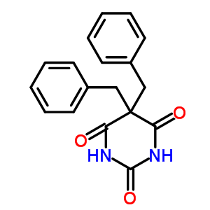 2,4,6(1H,3h,5h)-pyrimidinetrione,5,5-bis(phenylmethyl)-Structure,26371-47-1Structure 2,4,6(1H,3h,5h)-pyrimidinetrione,5,5-bis(phenylmethyl)- Structure,26371-47-1Structure