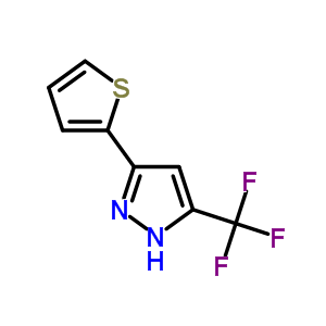 5-(2-tHienyl)-3-(trifluoromethyl)pyrazoleStructure,26974-16-3Structure 5-(2-tHienyl)-3-(trifluoromethyl)pyrazole Structure,26974-16-3Structure