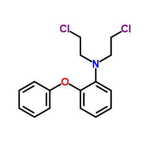 Benzenamine,n,n-bis(2-chloroethyl)-2-phenoxy-Structure,27077-16-3Structure Benzenamine,n,n-bis(2-chloroethyl)-2-phenoxy- Structure,27077-16-3Structure