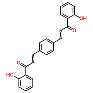 2-Propen-1-one,3,3-(1,4-phenylene)bis[1-(2-hydroxyphenyl)-Structure,27172-20-9Structure 2-Propen-1-one,3,3-(1,4-phenylene)bis[1-(2-hydroxyphenyl)- Structure,27172-20-9Structure