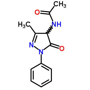 Acetamide,n-(4,5-dihydro-3-methyl-5-oxo-1-phenyl-1h-pyrazol-4-yl)-Structure,2721-84-8Structure Acetamide,n-(4,5-dihydro-3-methyl-5-oxo-1-phenyl-1h-pyrazol-4-yl)- Structure,2721-84-8Structure