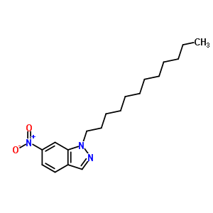 1H-indazole,1-dodecyl-6-nitro-Structure,27225-60-1Structure 1H-indazole,1-dodecyl-6-nitro- Structure,27225-60-1Structure