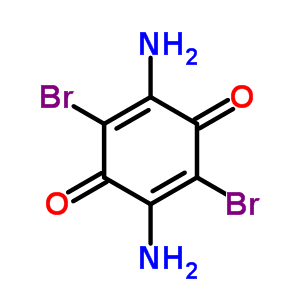 2,5-Cyclohexadiene-1,4-dione,2,5-diamino-3,6-dibromo-Structure,27344-26-9Structure 2,5-Cyclohexadiene-1,4-dione,2,5-diamino-3,6-dibromo- Structure,27344-26-9Structure