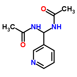 Acetamide,n,n-(3-pyridinylmethylene)bis-Structure,2737-77-1Structure Acetamide,n,n-(3-pyridinylmethylene)bis- Structure,2737-77-1Structure