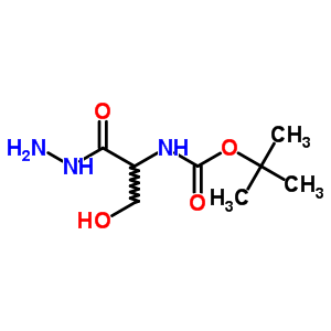 N-[(1,1-二甲基乙氧基)羰基]-L-絲氨酸肼結(jié)構(gòu)式_2766-42-9結(jié)構(gòu)式