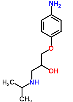 4-[2-羥基-3-(異丙基氨基)丙氧基]苯胺結(jié)構(gòu)式_27684-79-3結(jié)構(gòu)式